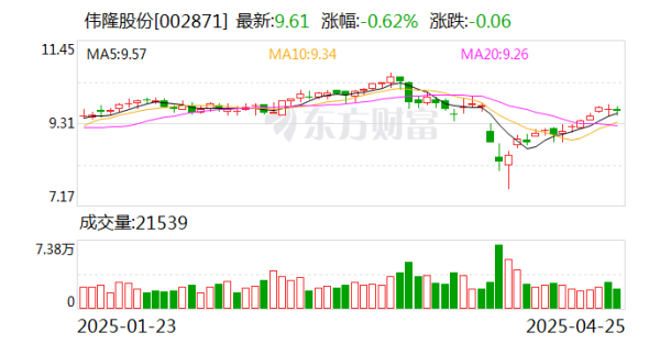 专业股票配资与投资服务 伟隆股份2024年归母净利润1.31亿元 增长11.6%